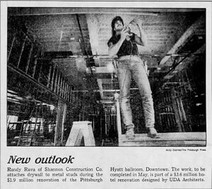 Article on Shannon Construction's Renovation of Hyatt Ballrooms