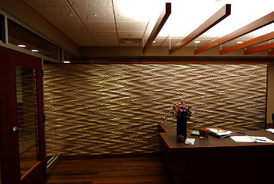 Rizzo International wave wall by Shannon Construction