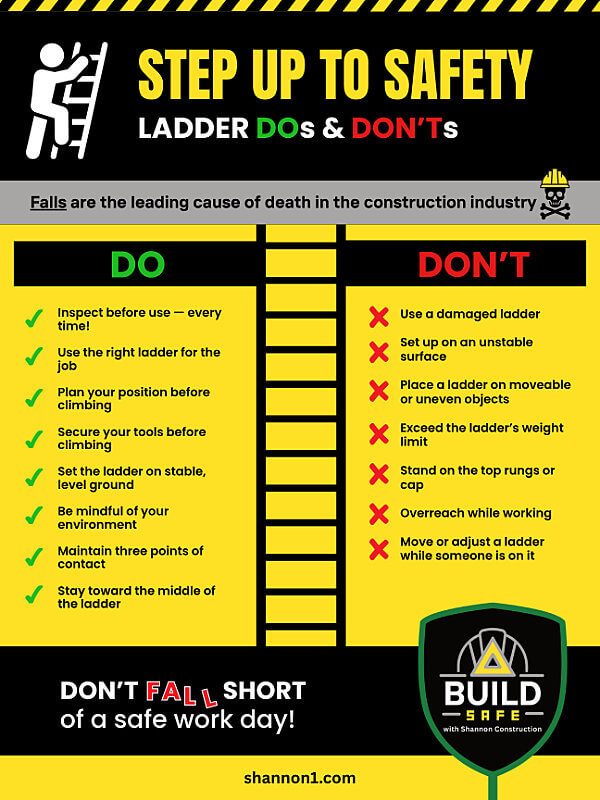 Step Up To Safety Ladder Do's and Don'ts