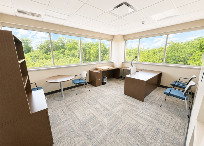 Office with windows