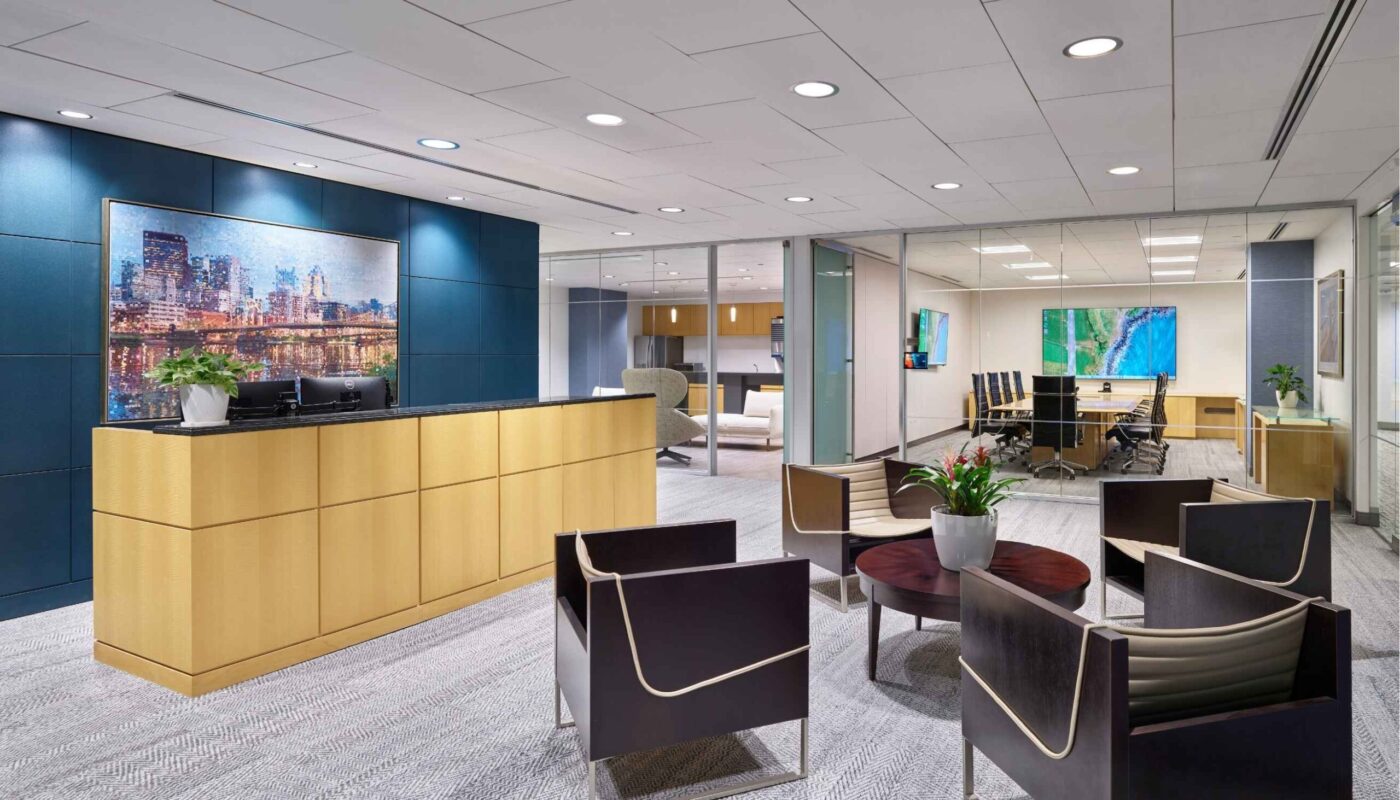 Meyer Unkovic & Scott Law Firm Buildout at US Steel Tower Meyer, Unkovic & Scott law office interior renovation by Shannon Construction in Pittsburgh