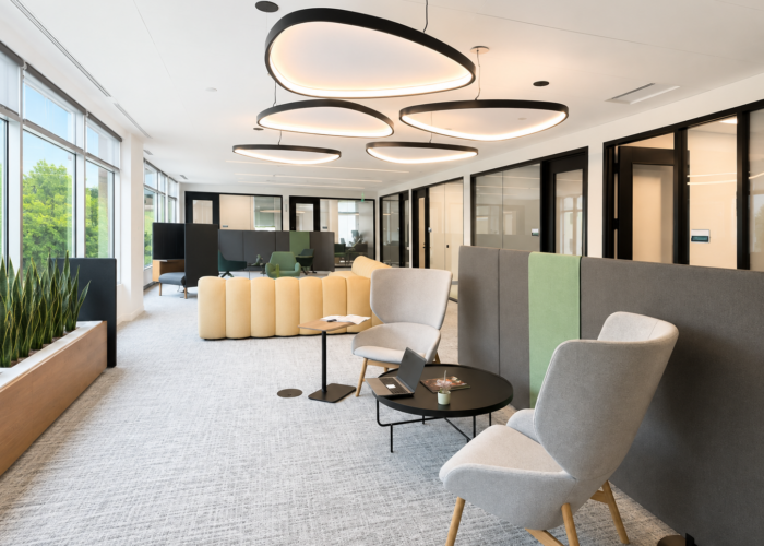 Modern Seubert & Associates office renovation in Pittsburgh by Shannon Construction Modern Seubert & Associates office renovation by Shannon Construction