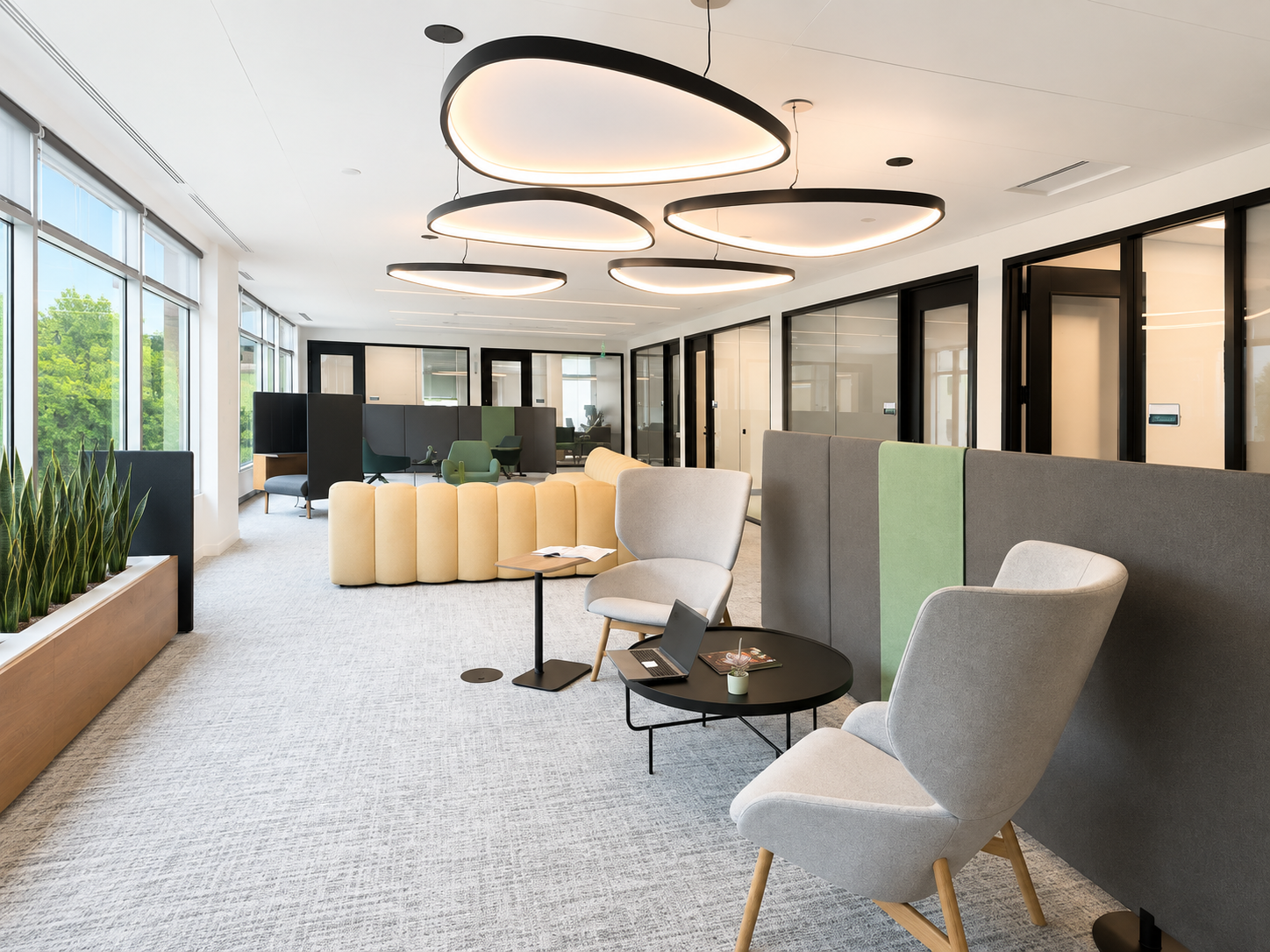 Modern Seubert & Associates office renovation in Pittsburgh by Shannon Construction Modern Seubert & Associates office renovation by Shannon Construction