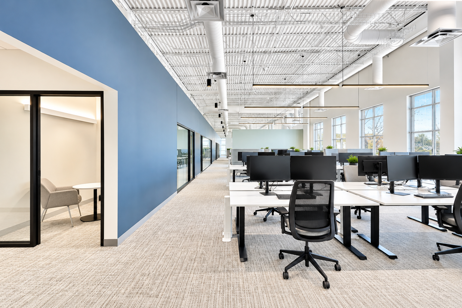 Tobii Dynavox corporate headquarters office build-out in Coraopolis PA by Shannon Construction